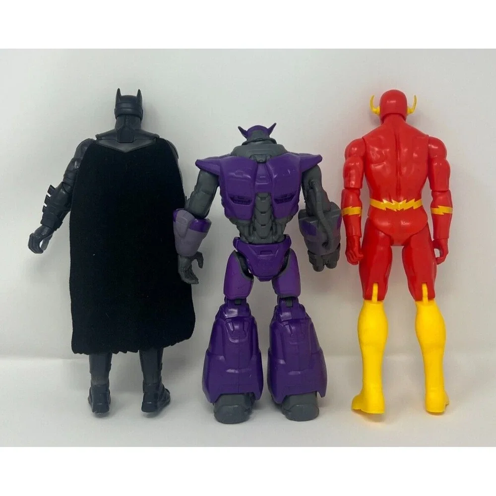 Super Heroes Toys Batman The Flash and Buzz Lightyear Nemesis From Mattel 11 in.